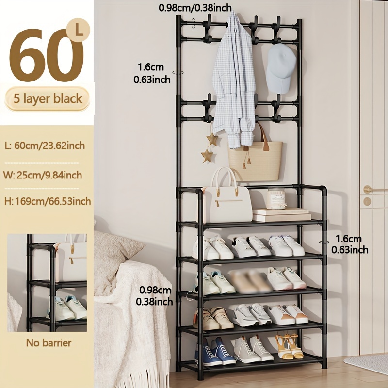 Clothes and shoe rack » With shelves
