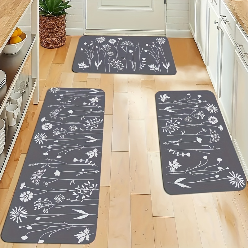 Woven Cotton Anti Fatigue Cushioned Kitchen, Doormat