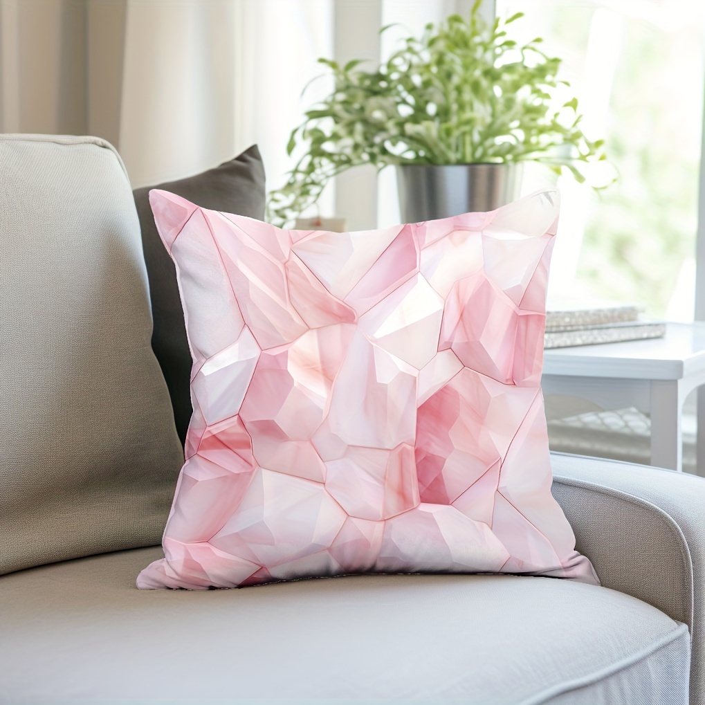 Pink marble online pillow