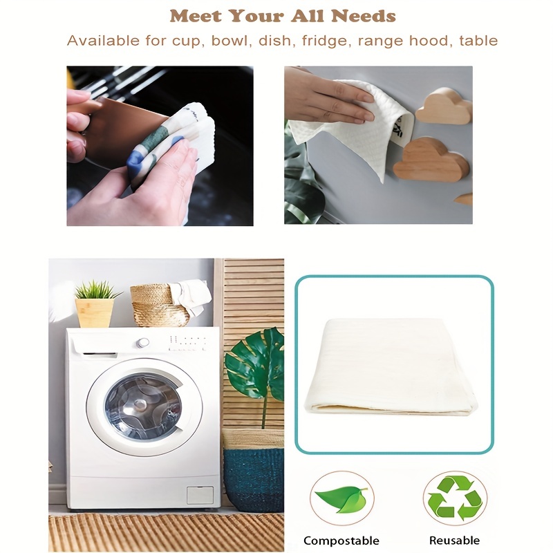 Reusable Bamboo Kitchen Towel, Laundry and Cleaning