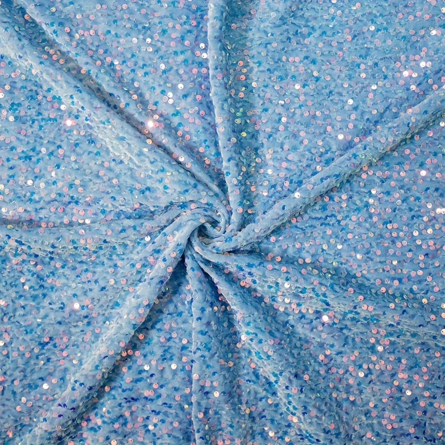 Velvet Sequin Fabric Glitter And Shiny Embroidery Fabric For - Temu