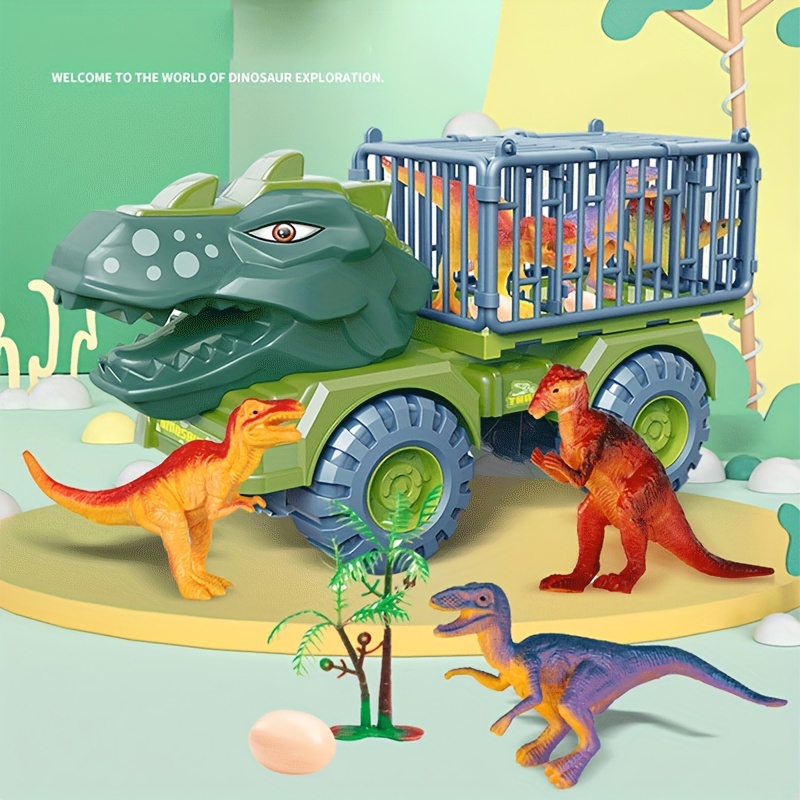 Dinosaur Truck Carrier Juguete Dinosaurio Niños Conjunto - Temu Chile