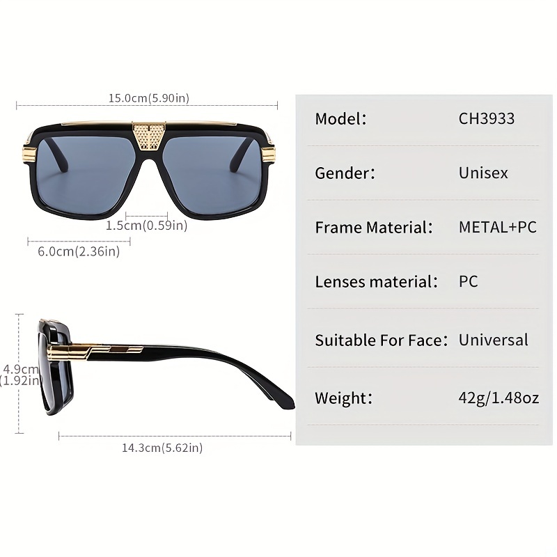 PC Lenses Male Louis Vuitton Black Fashion Sunglasses