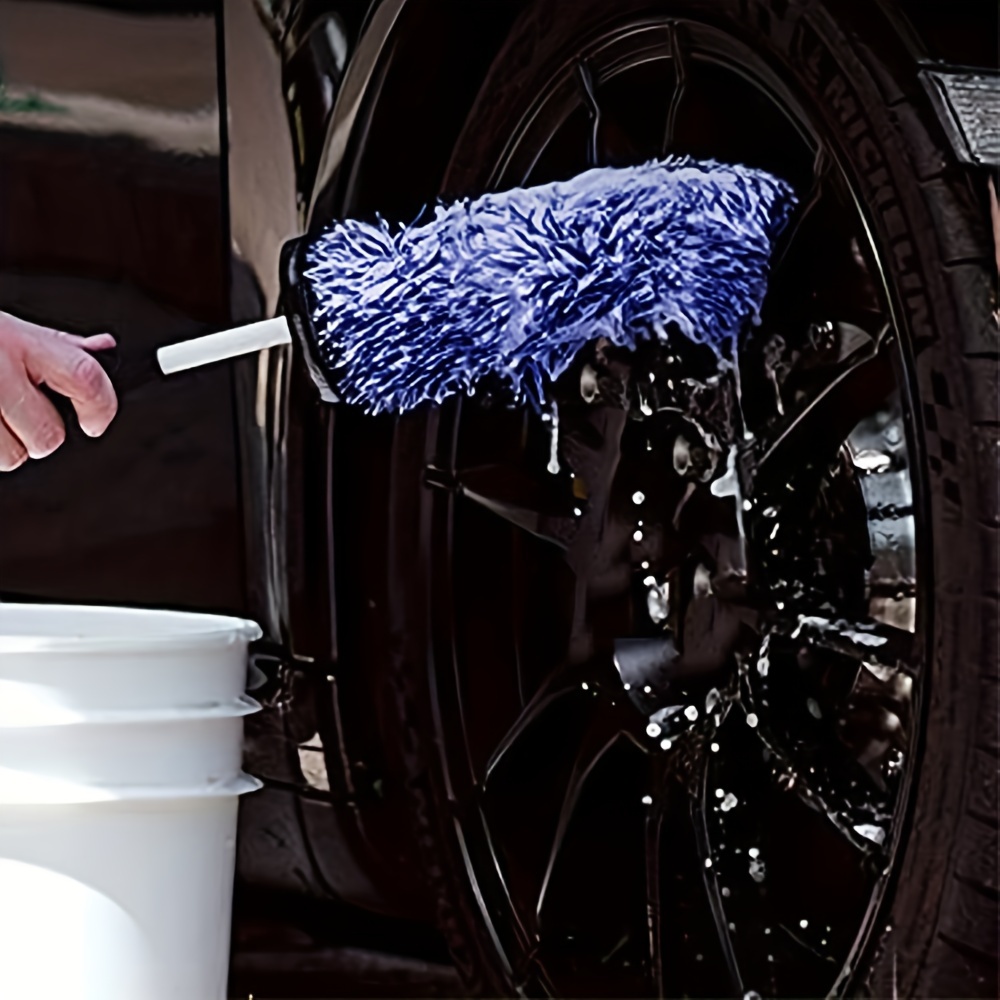 Spazzola Per La Pulizia Dei Dettagli Del Cerchio Del Pneumatico Della Ruota  Dell'auto In Microfibra Per La Cura Dell'auto - Temu Italy