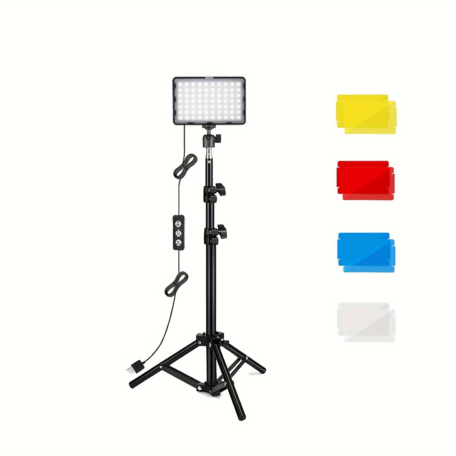 Unicucp 2 Pack LED Video Light, Photography Lighting Kit, 2400-6800K  Dimmable Studio Light 97 CRI with Tripod Stand/Color Filters for  /Stream