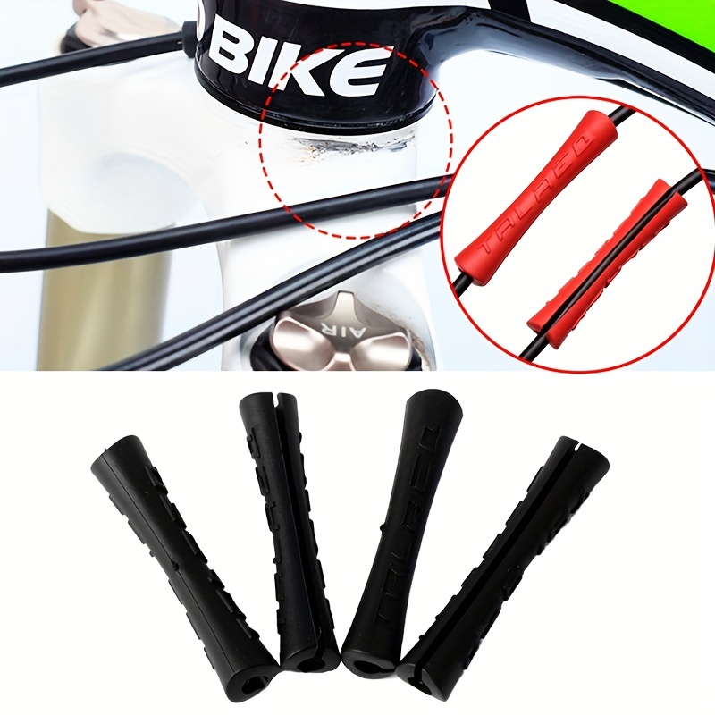 

3pcs Bicycle Cable Protector, Bicycle Brake Gear Shift Line Tube Anti-scratch Opening Adhesive Cover, Mountain Bike Road Bike Riding Cycling Equipment Accessories