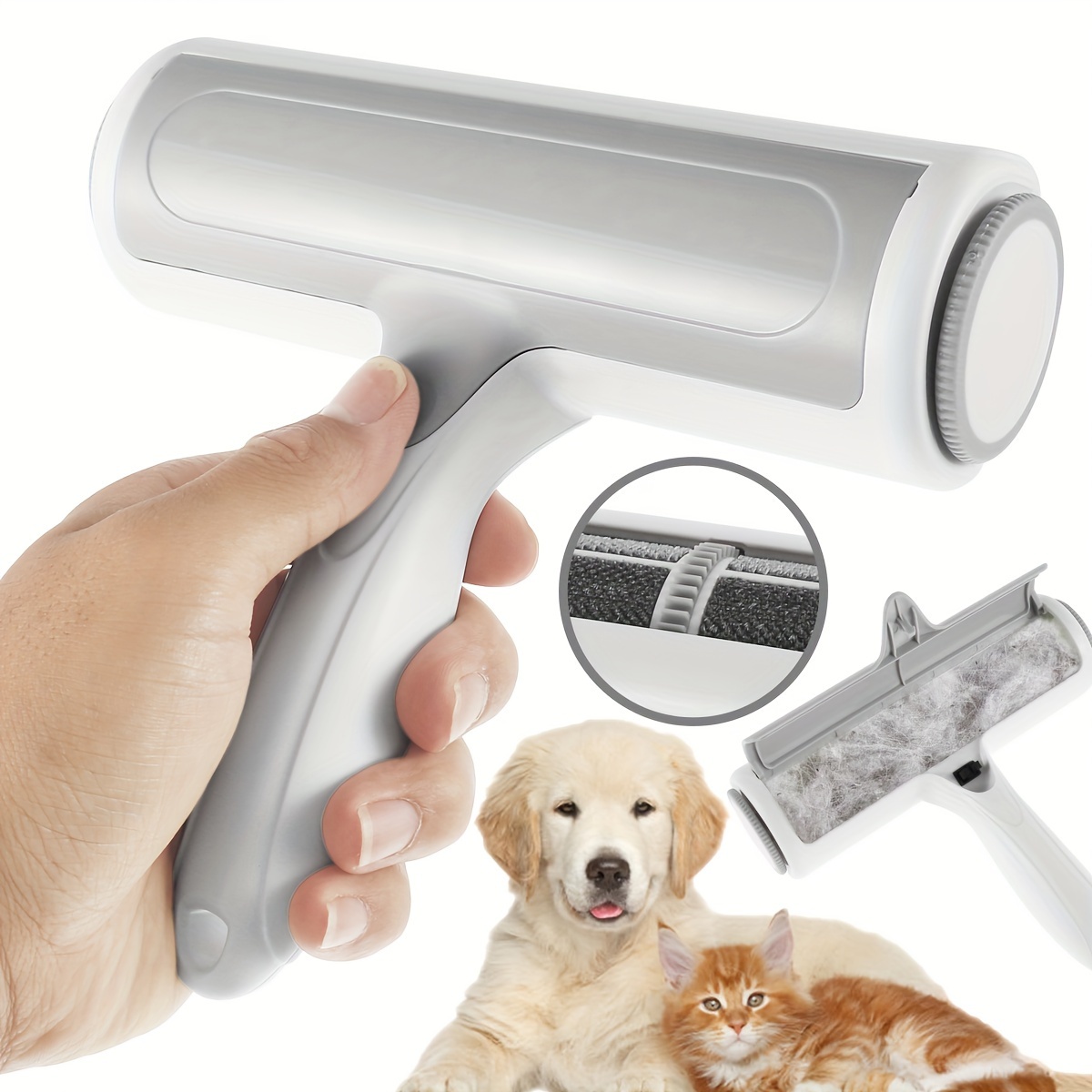 Pet Hair Remover Reusable Cat Dog Hair Catcher Scraper For - Temu