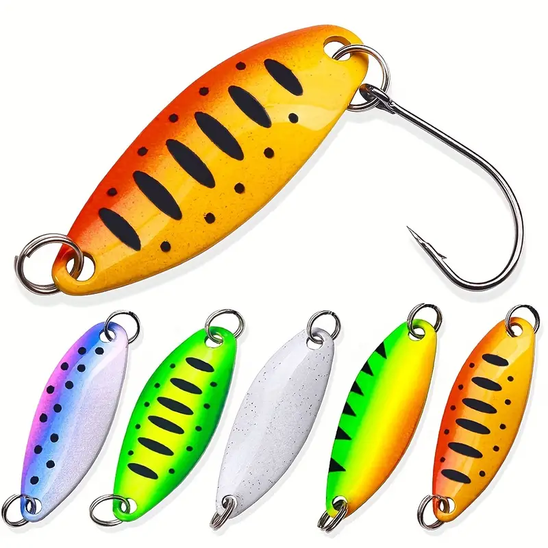 5pcs Trout Bait Fishing Lures - 2.5g Metal Spoon Wobbler for Casting &  Jigging - Pesca Chub Tackle Accessories