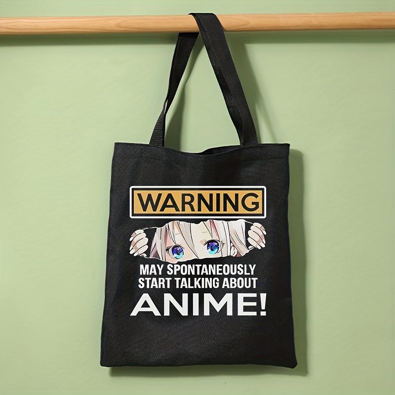 Anime Print Shoulder Bag Lightweight Storage Bag