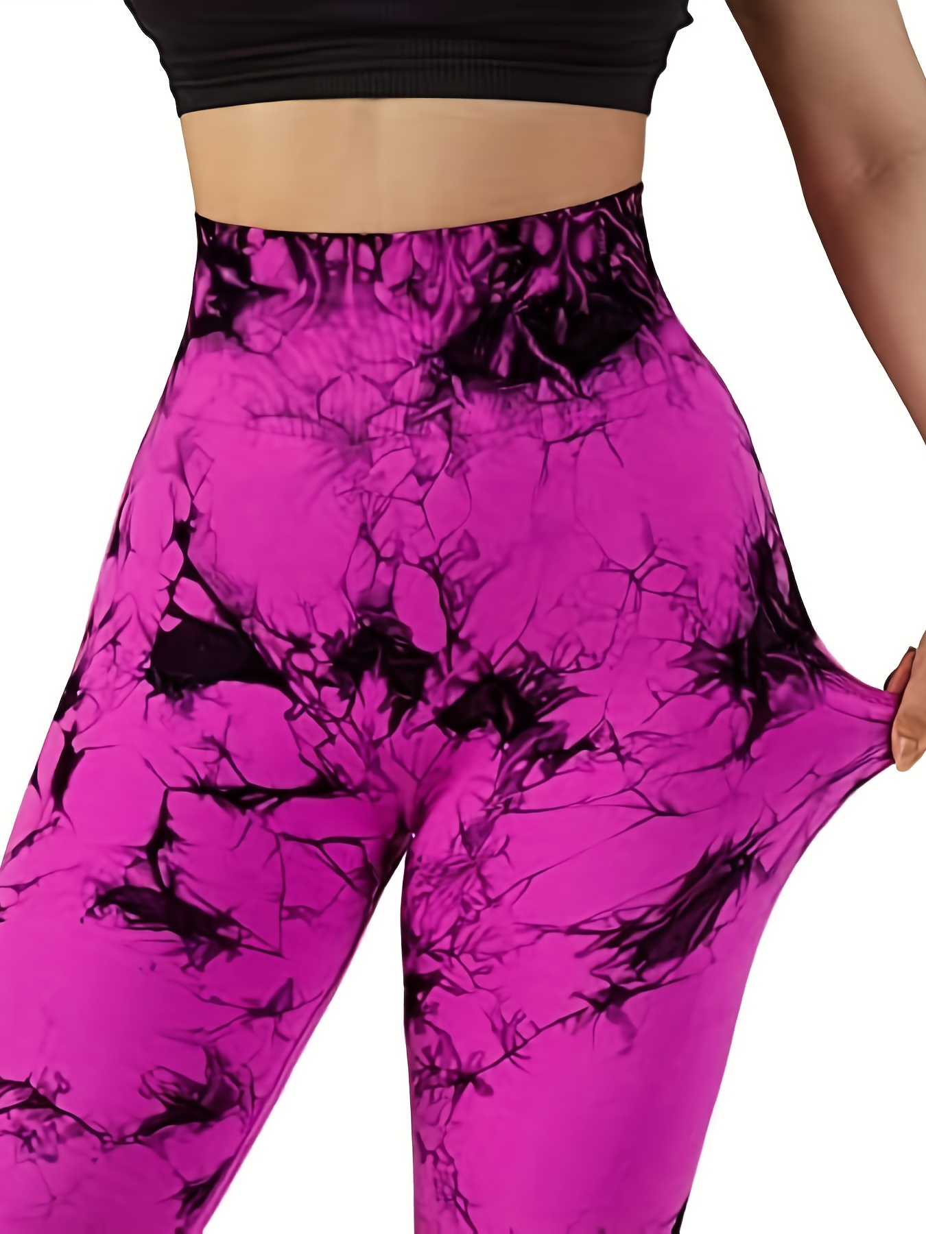 Tie Dye Seamless Leggings High Waisted Butt lifting Yoga - Temu