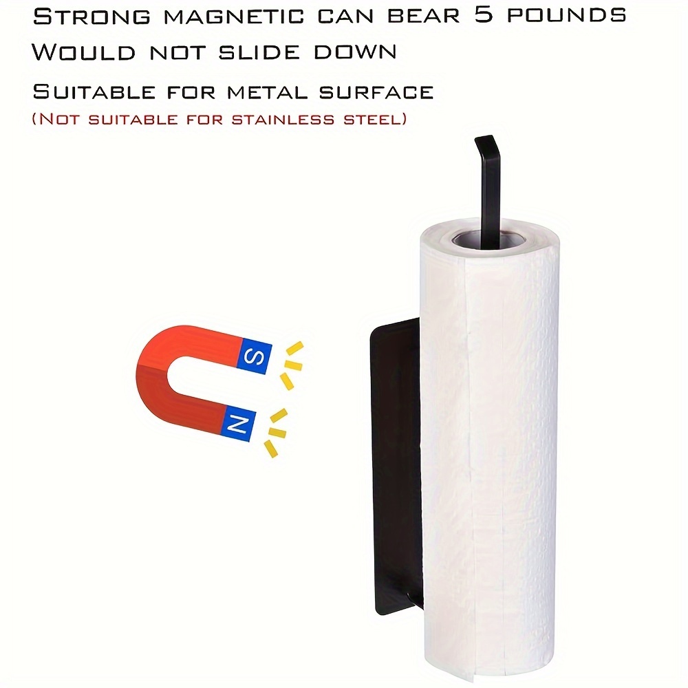 Magnetic Paper Towel Holder for Refrigerator Kitchen Fridge Metal Cabinet  Grill