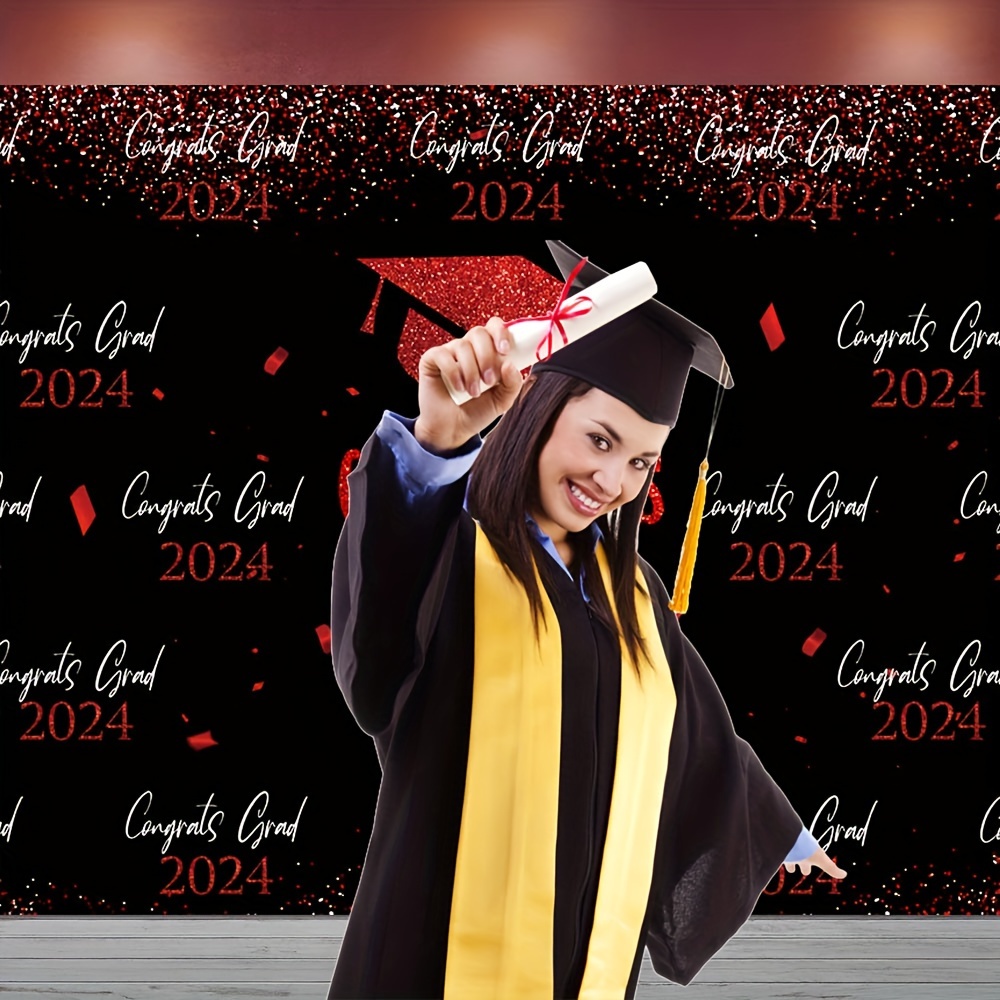 2024 Graduation Decorations Class 2024 Graduation Banner - Temu