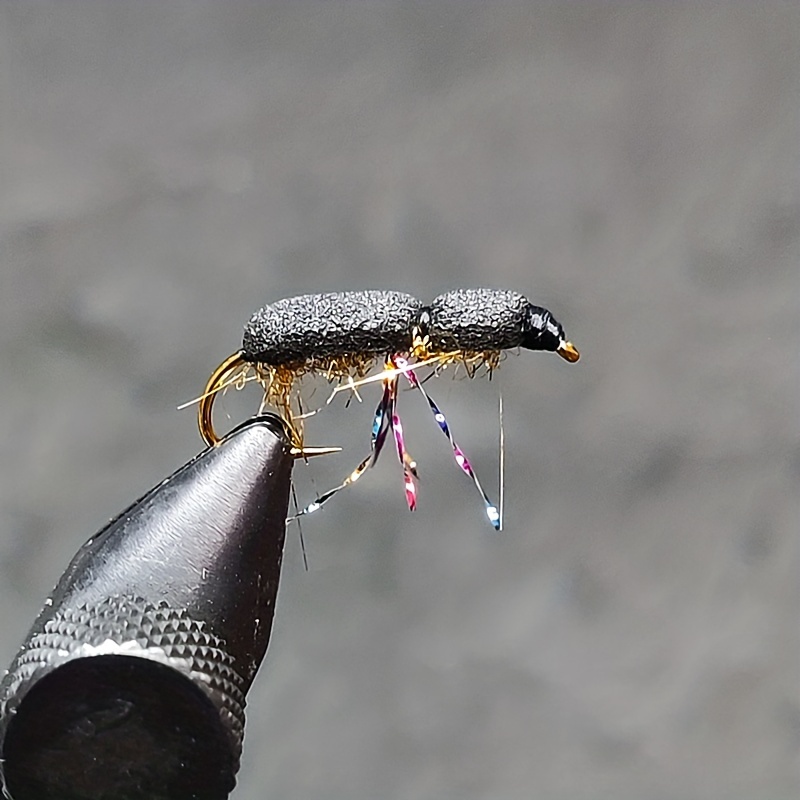 10pcs Dry-type Fishing Bait, Float Butterfly Insect Foam Style Salmon Fly  Trout Single Stem Fly Fishing Bait Fishing Gear