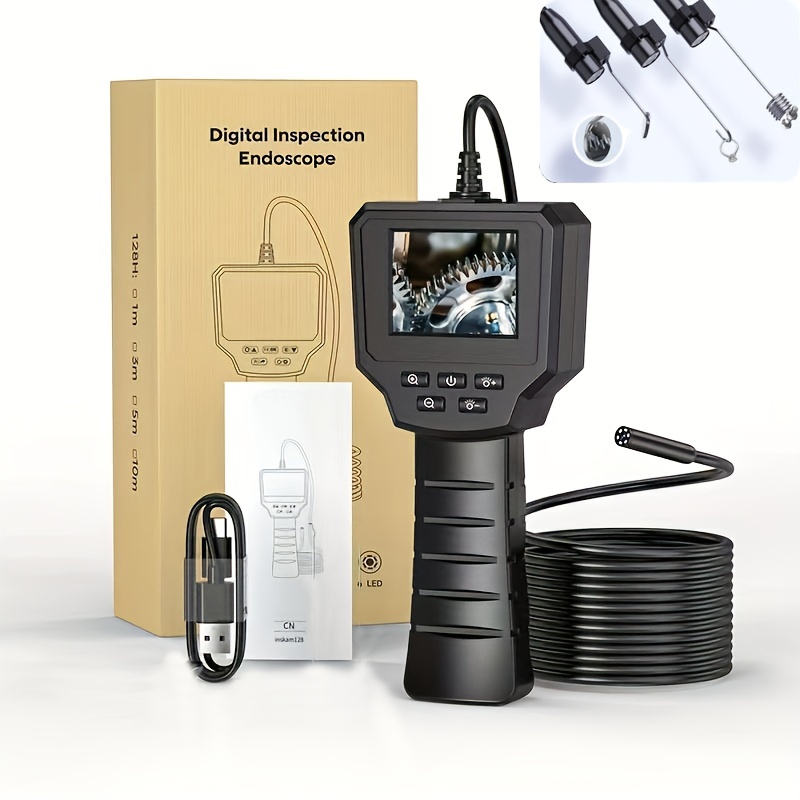 Endoscope WiFi Inspection Caméra 720P HD Endoscopique Cable Serpentin IP67  étanche Caméra avec 8 LED pour