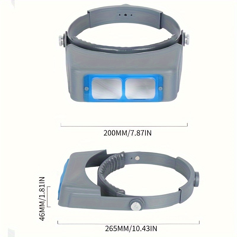 1.5x 2x 2.5x 3.5x Headband Magnifier With Optical Glass Lens - Temu