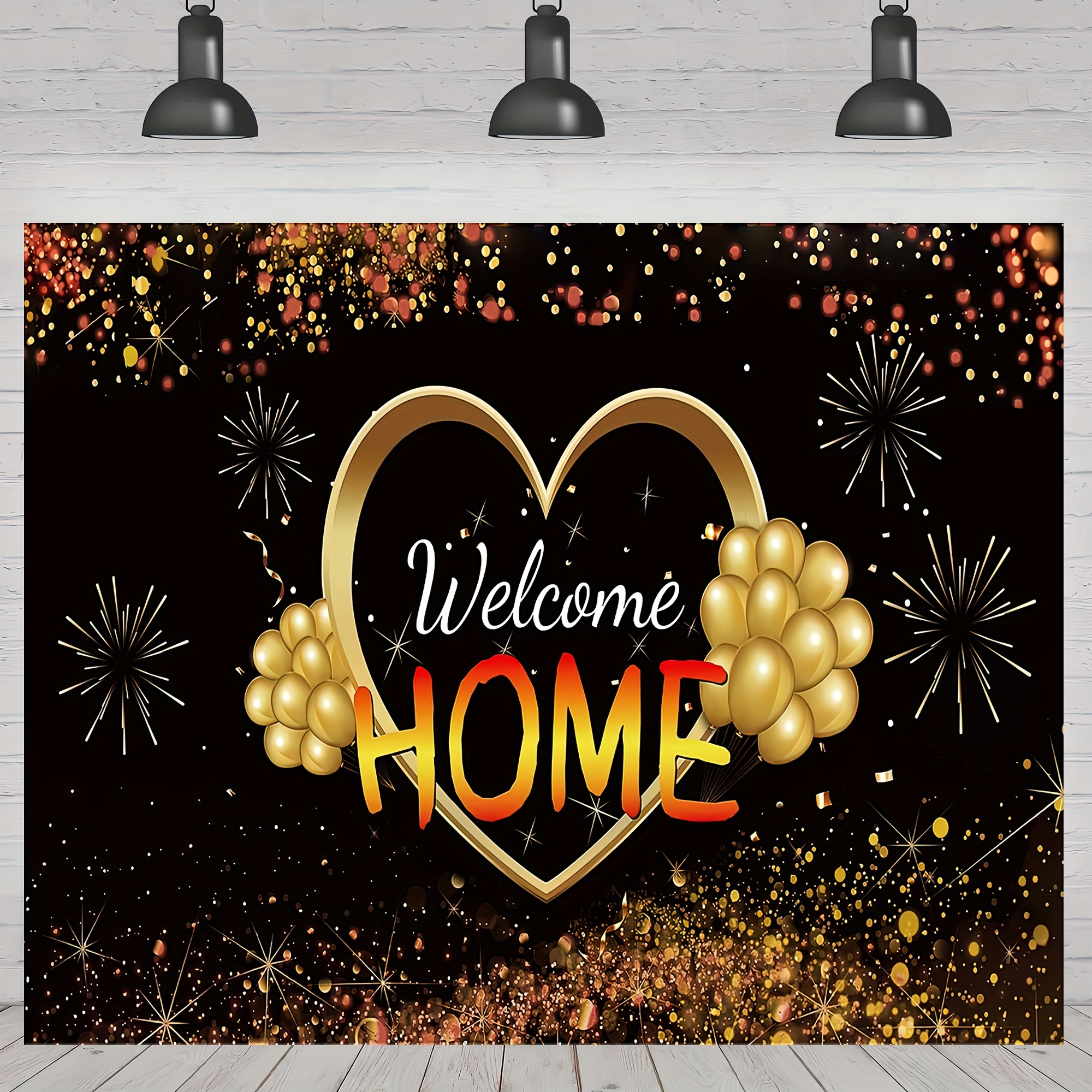 Cartel de fondo de bienvenida para decoración del hogar, decoración de  fiesta de bienvenida de regreso a casa, decoración de fiesta de bienvenida  We