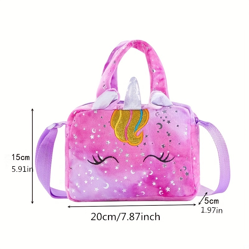 Under One Sky, Accessories, Under One Sky Tiedye Faux Fur Unicorn Duffle  Bag