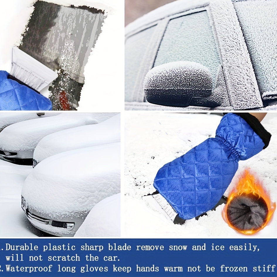 Car Ice Scraper Glove Waterproof and Warm