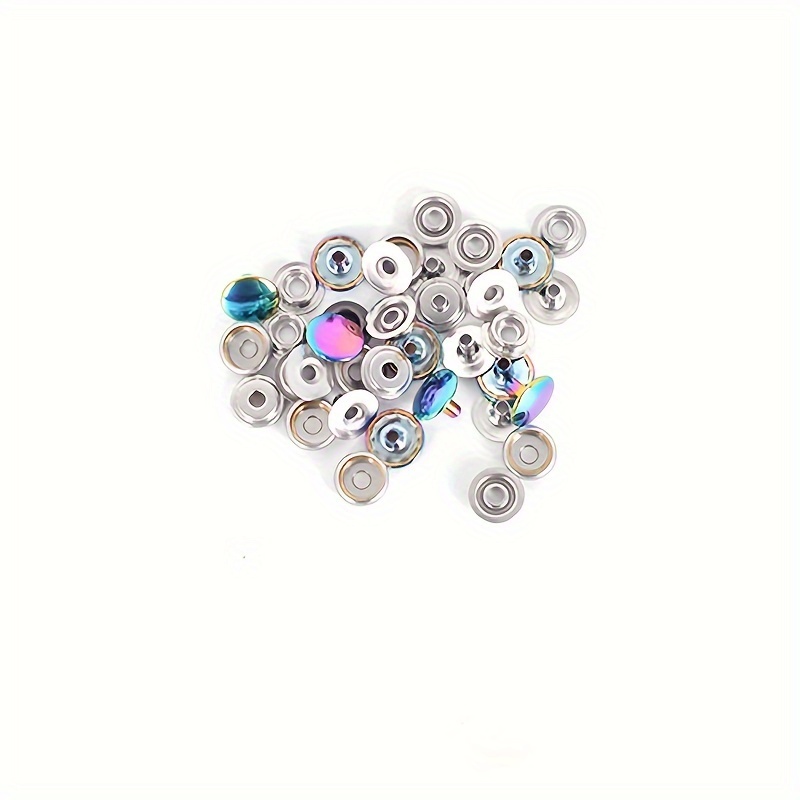 Metal Leather Snap Buttons - 12mm Spring Snap Fasteners Kit Press Studs Clothing  Snaps Button for Clothing Canvas Leather Craft - AliExpress