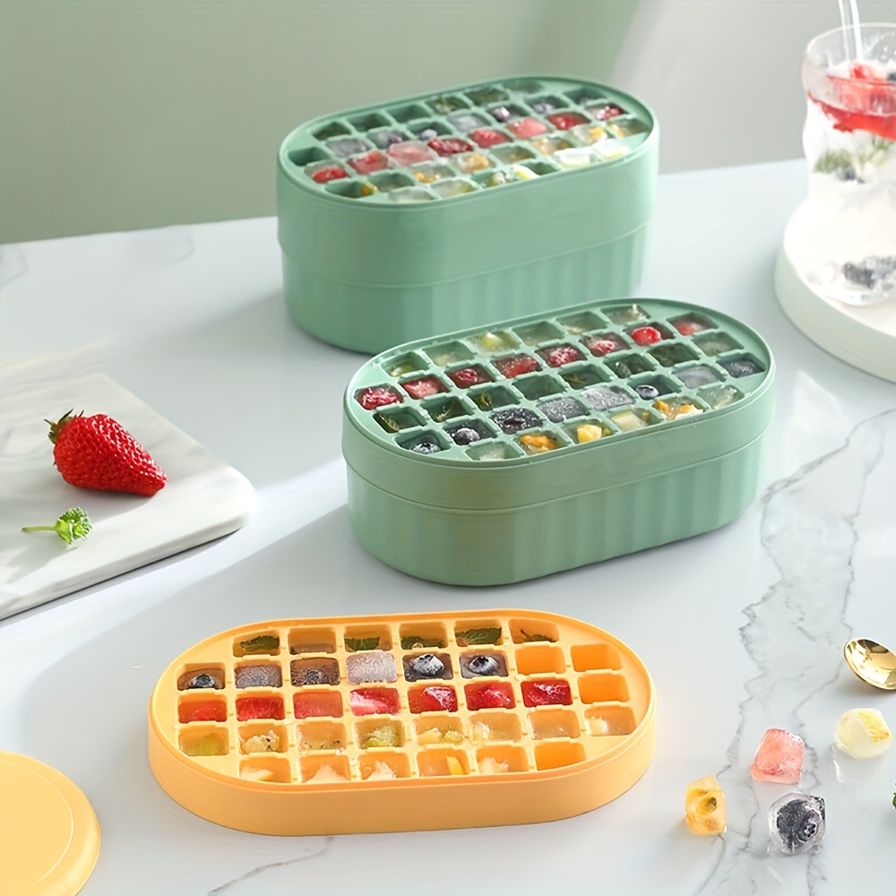 72 Grid Ice Block Mold Box Set ,Ice Cube Tray For Refrigerator