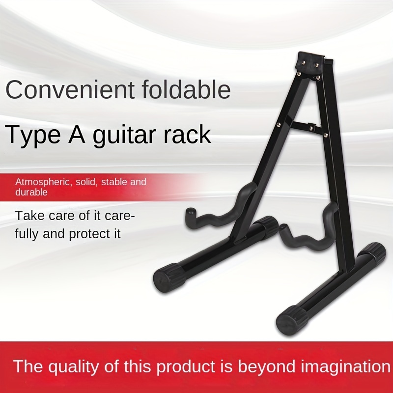 

Multi-purpose Foldable Vertical Guitar Stand - Holds Bass, Electric Guitar, Violin And More - Space-saving Floor Stand For Easy Storage And Display