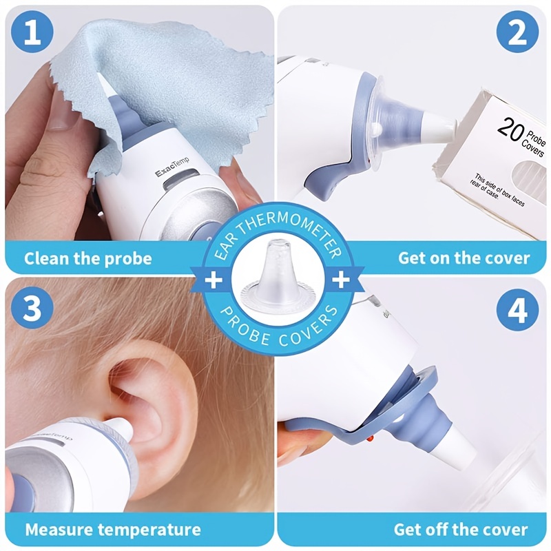 Caps for Covers | 400 Refills Compatible with All Models | Disposable Ear  Thermometer Probe Covers | Lens for Thermometer Ear Covers