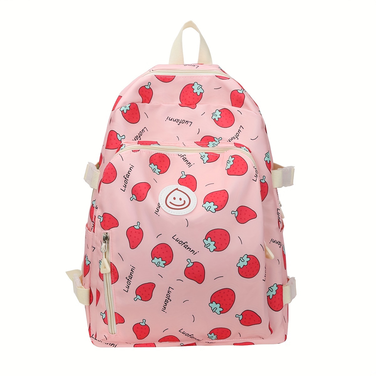 Pink Strawberry Mini Backpack