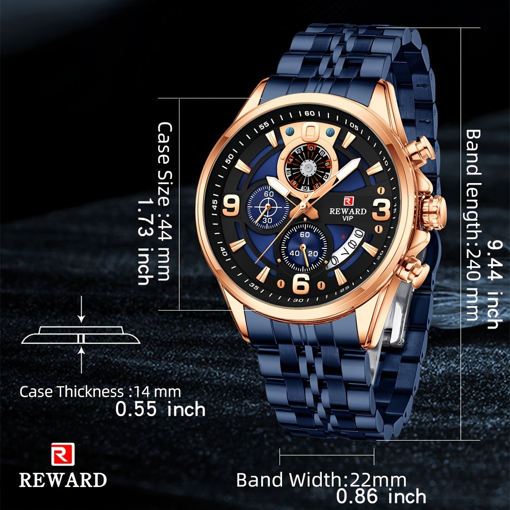 Men's Watches Reward, Quartz Wristwatches