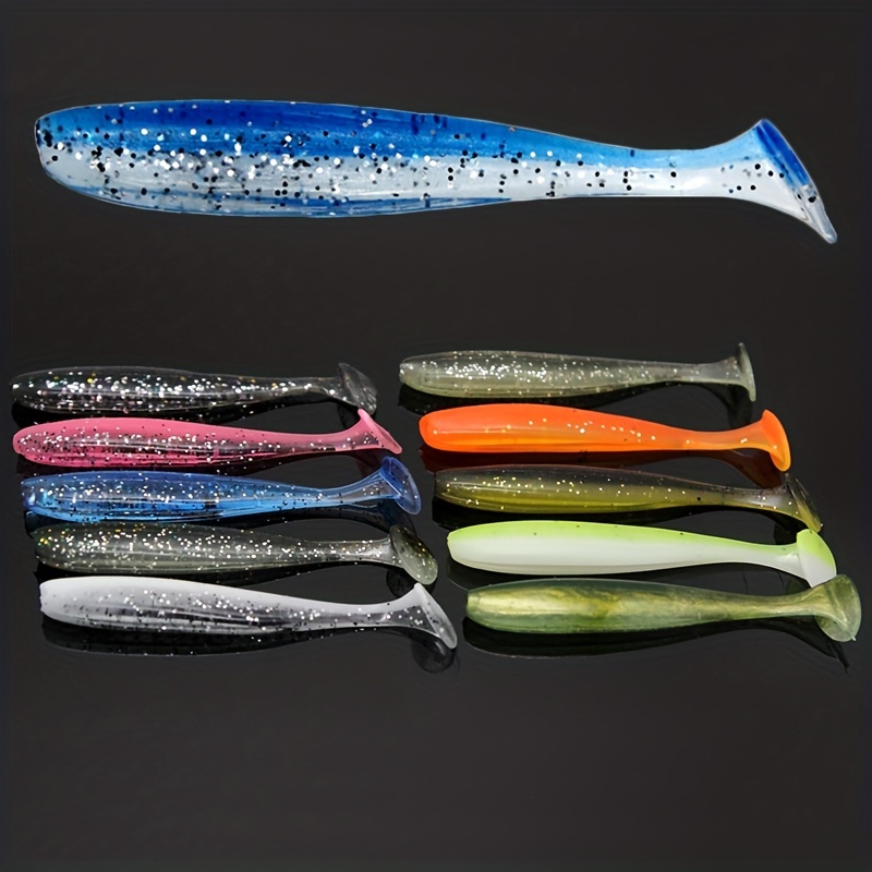 10pcs Soft Fishing Lures: Catch Bass, Trout, Redfish & More with this  Saltwater/Freshwater Baits Kit!