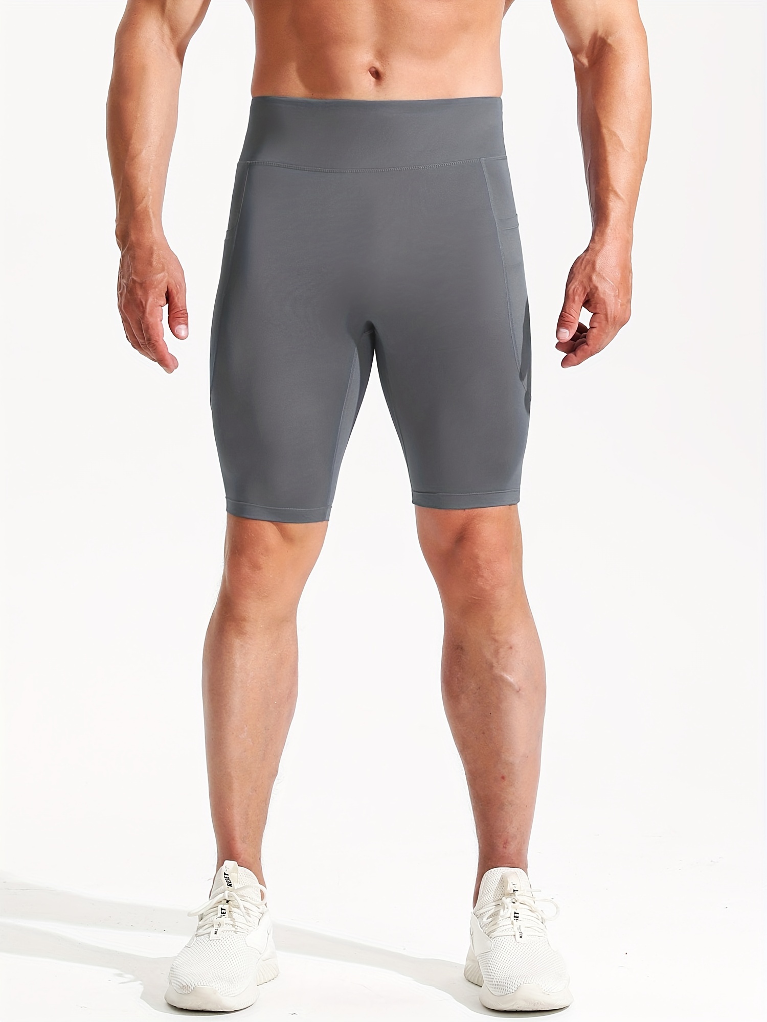 Mens Compression Running Shorts With Pockets With Phone Pocket 2021 Gym  Wear, Under Base Layer, Athletic Solid Tights Size 08 From Sports_goods88,  $14.77