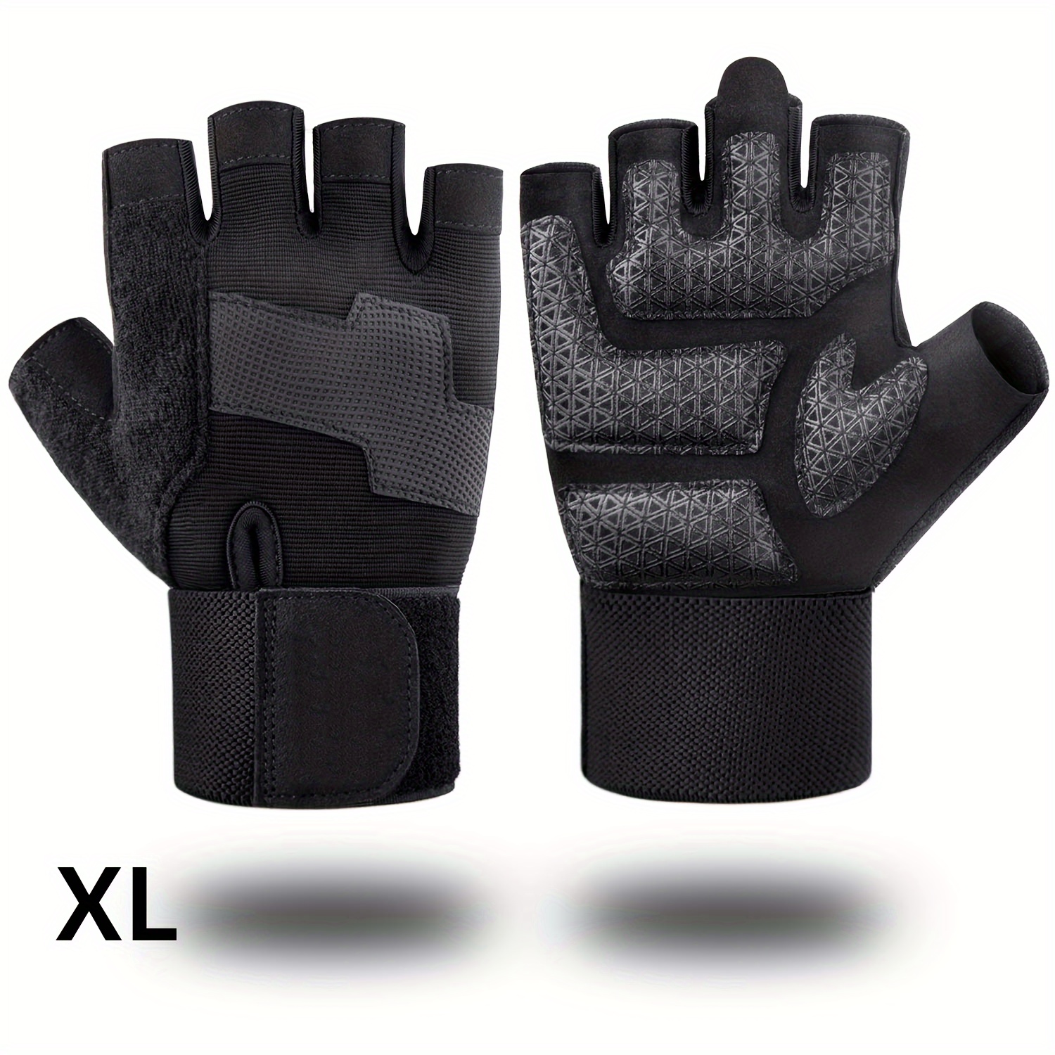 Women's Black Workout Gloves  Exercise Fitness Weight Lifting