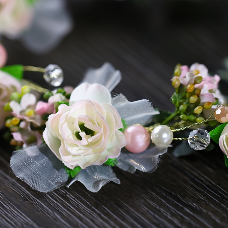 Corona de flores, corona de flores para bebés, corona de niña de flores,  corona de flores