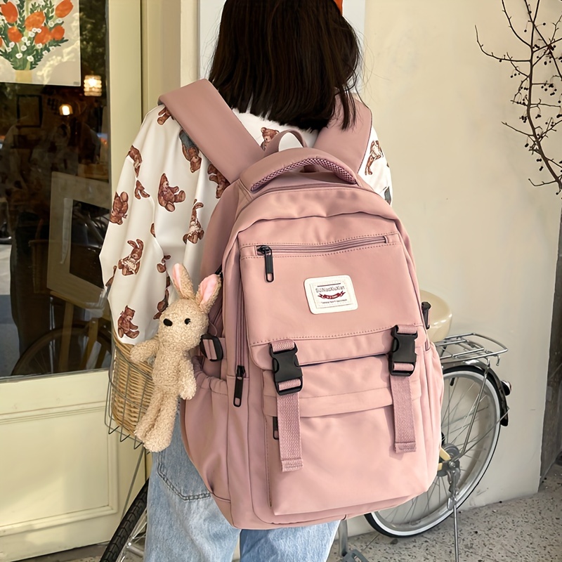 Kawaii Cute Backpack with Duck Pendant & Pins - Back To School Supplies  Student Mini Japanese Anime Bag Daypack Bookbag 