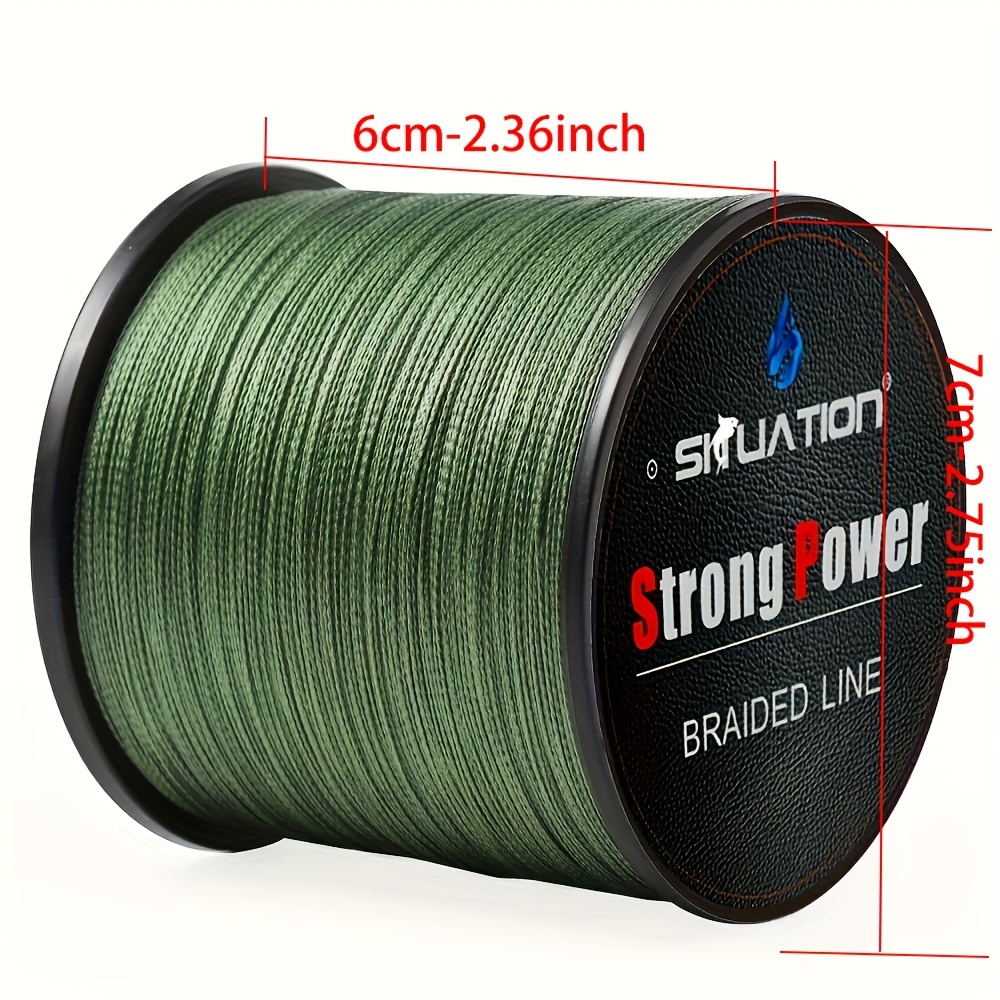 300m 30lb 0.2mm Dyneema Fishing Line Strong Braided 4 Strands Dark Green  for sale online
