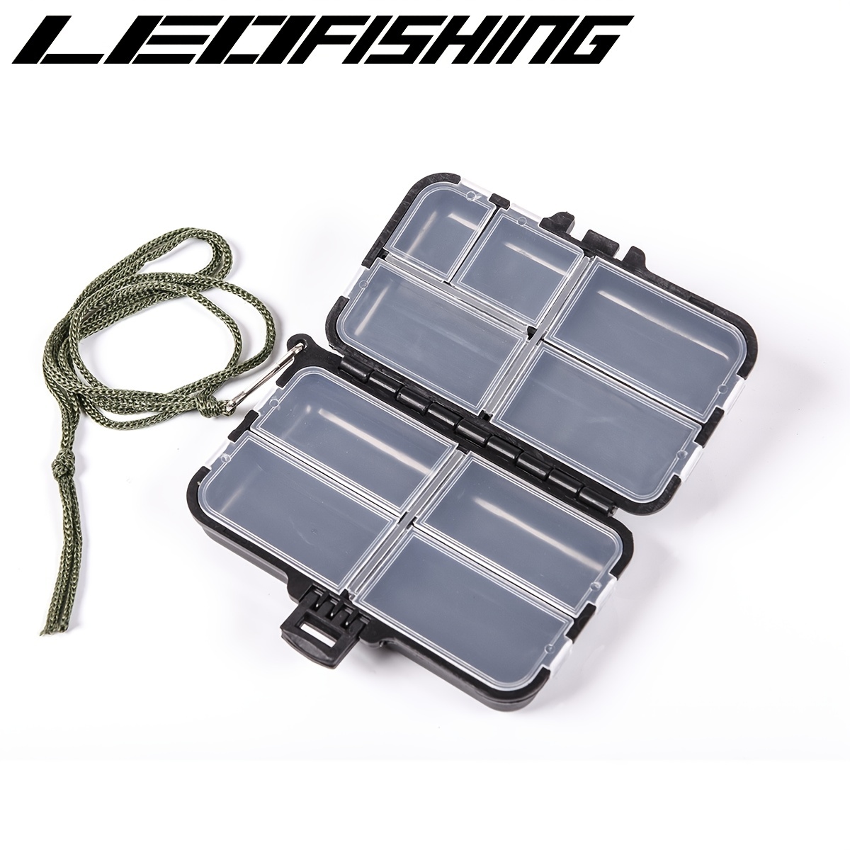 LEOFISHING Portable Fishing Box: 9 Compartments For Fishing Accessories -  Waterproof & Durable!