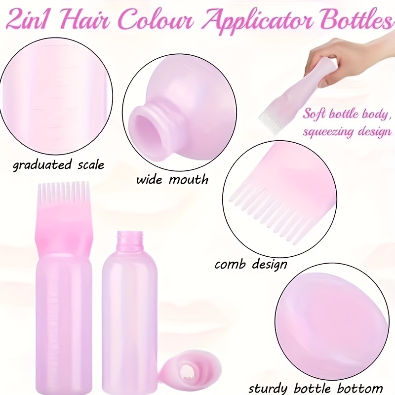 150ml Salon Hair Color Measuring Applicator Bottle Scale Hairdress Styling