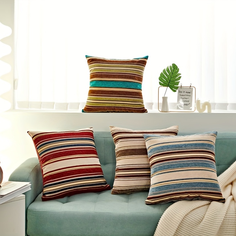 Pillow Insert Striped Throw Pillow Insert For Sofa Couch - Temu