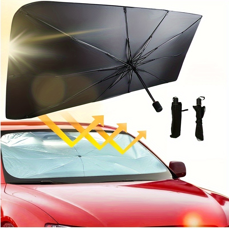 Rideau rétractable de voiture avec protection UV, pare-soleil rétractable  pour pare-brise de voiture (1 pièce)