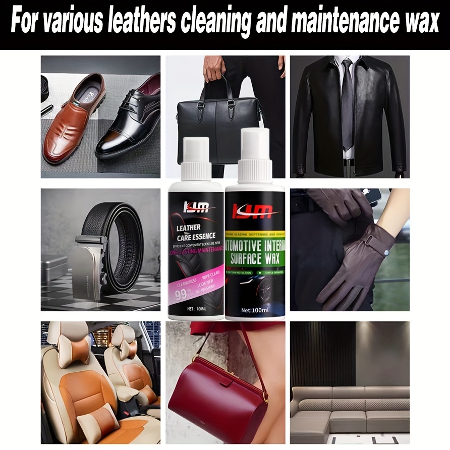 Handbag Cleaning & Care Products for use at home