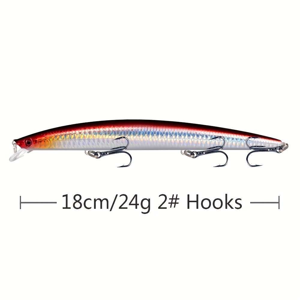 10PCS 18cm 24g Minnow Fishing Lures - Laser Crankbait for Sea Fishing -  Hard Artificial Bait for Plastic Big * Fish Lures
