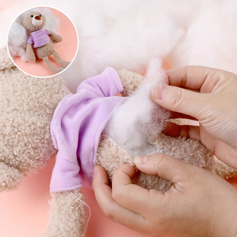 900g/31.7oz Polyester Fiber Fill, Premium Fiber Fill Stuffing, Fluff  Stuffing High Resilience Fill Fiber for Stuffed Animal Crafts, Pillow  Stuffing