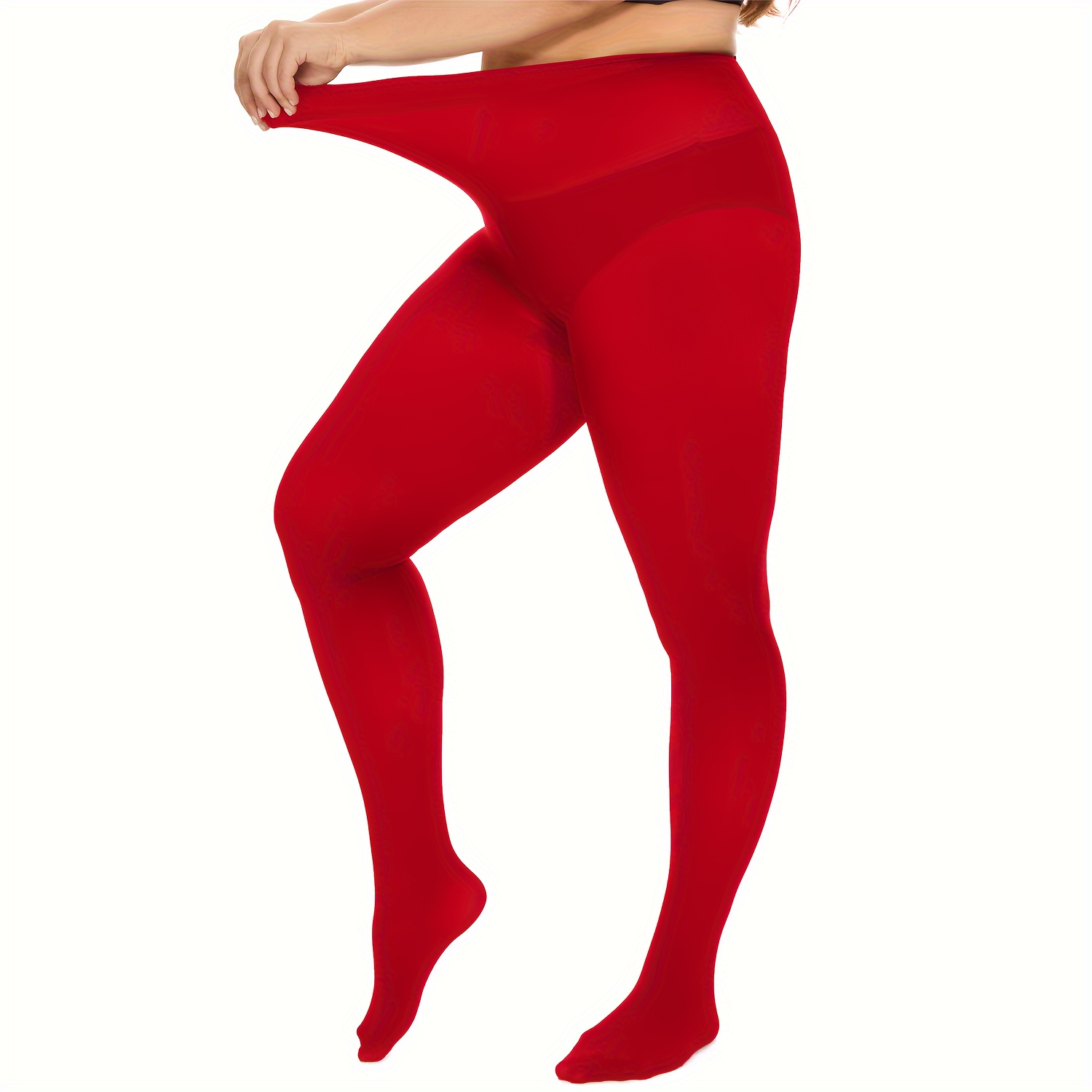 Plus Size Trendy Tights Women's Plus High Waisted Tummy - Temu