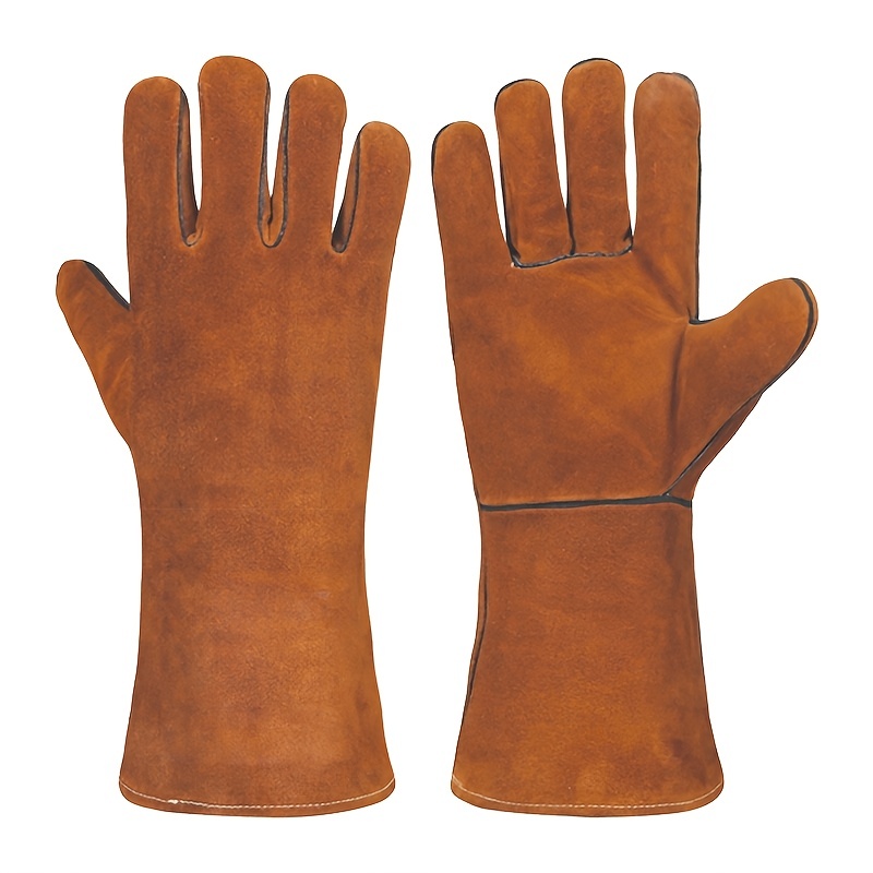 1 Par Guantes Trabajo Seguridad Guantes Soldadura Trabajo - Temu