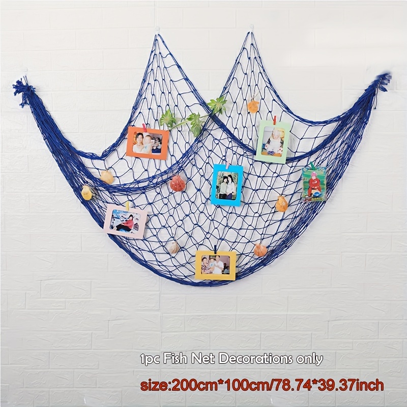 10 Pieces Fishing Net Decor Natural Fish Net Party Decoration Nautical  Themed Cotton Fishnet Party Accessory Pirate Netting Decorative Fish Netting  Beach Theme Party Decoration for Sea Party : : Health 