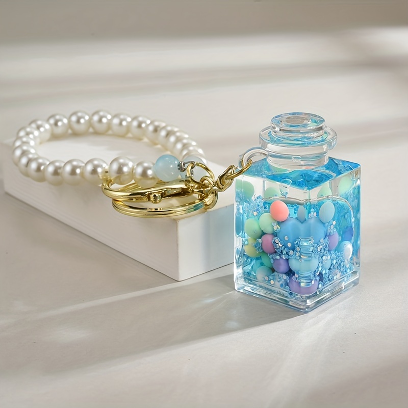 Acrylic Doughnut Quicksand Bottle, Acrylic Key Chain