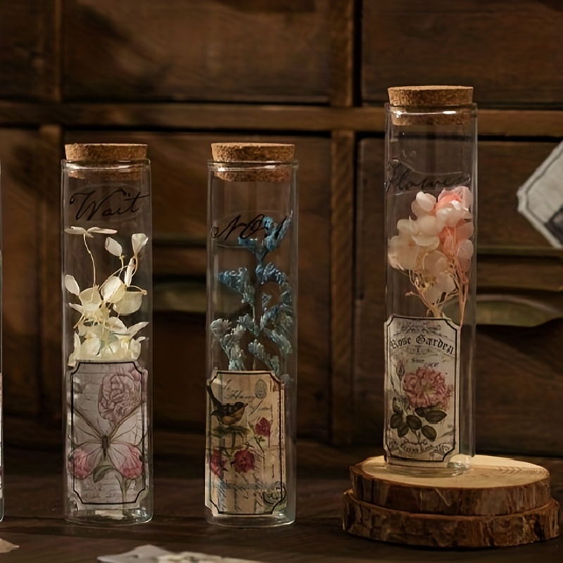 Vintage Renaissance Plant Flower Adhesive Stickers