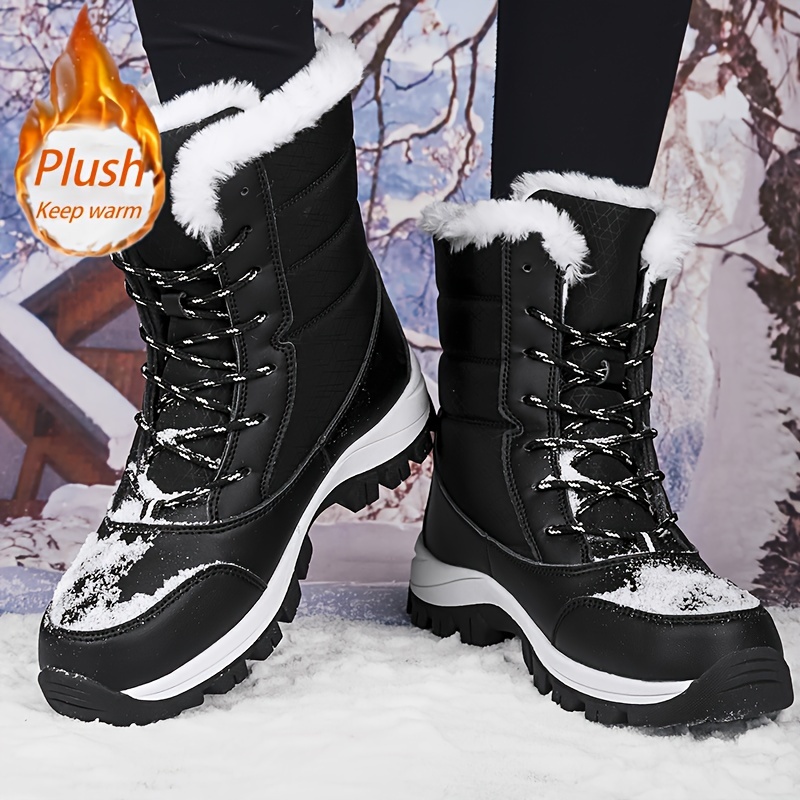 Botas Nieve Invierno Mujer Botas Cálidas Impermeables - Temu