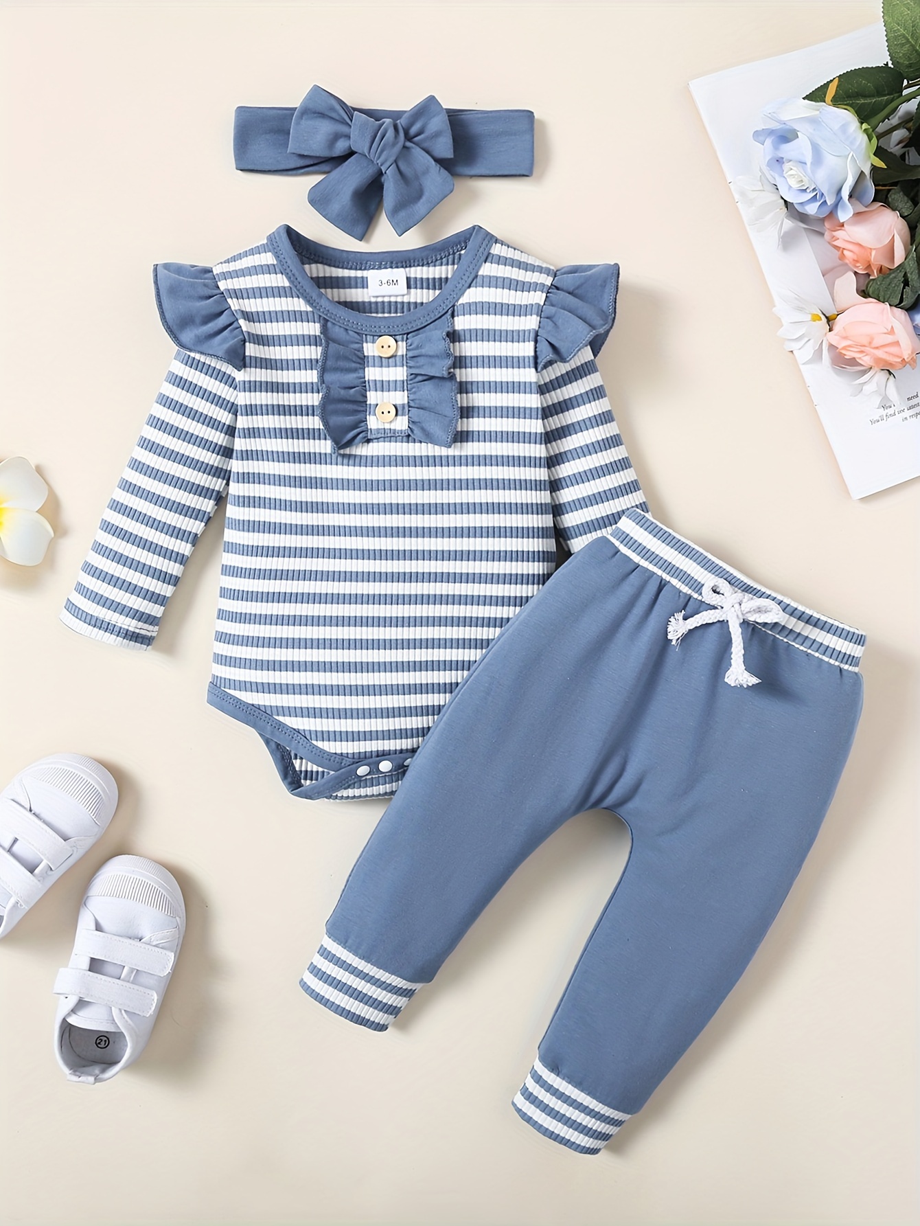  Newborn Girl Clothes Outfits Ruffle Baby Clothes Newborn Girls  Romper Tops Floral Pants with Headband Summer Baby Girl Clothes 0-3 Months:  Clothing, Shoes & Jewelry