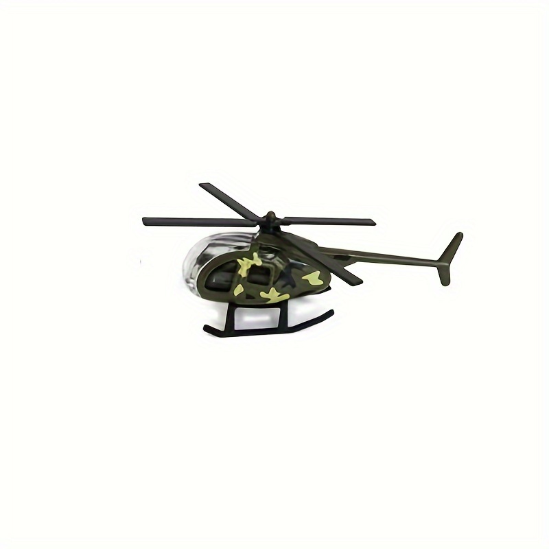 Mini Helicopter Alloy Model Toy Desktop Decoration Fun Health Material