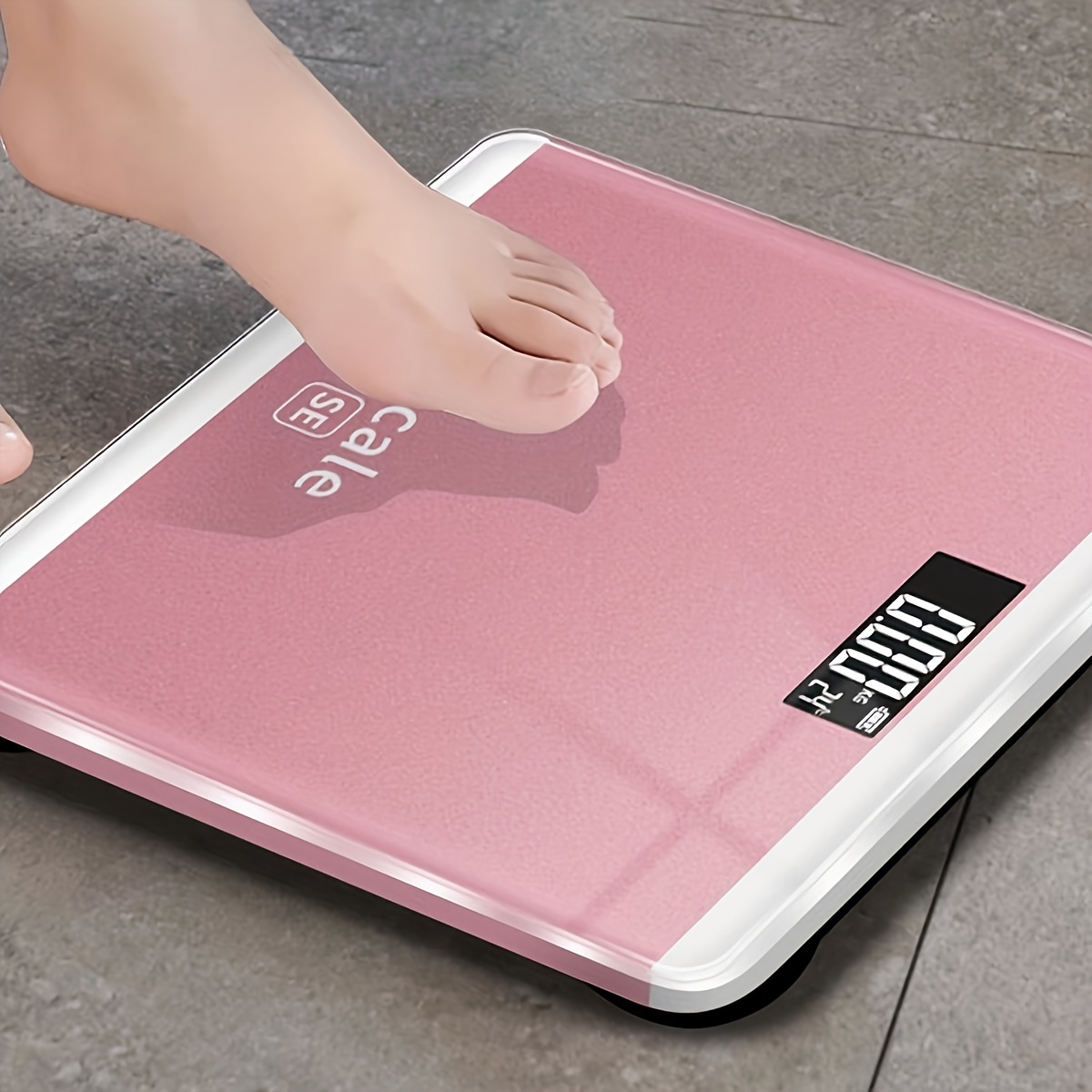 1pc ABS Weighing Scale, Modern Pink Electronic Scale For Home